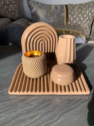 Ensemble décoratif en plâtre