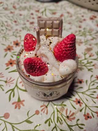 Bougie gourmande en cire de soja